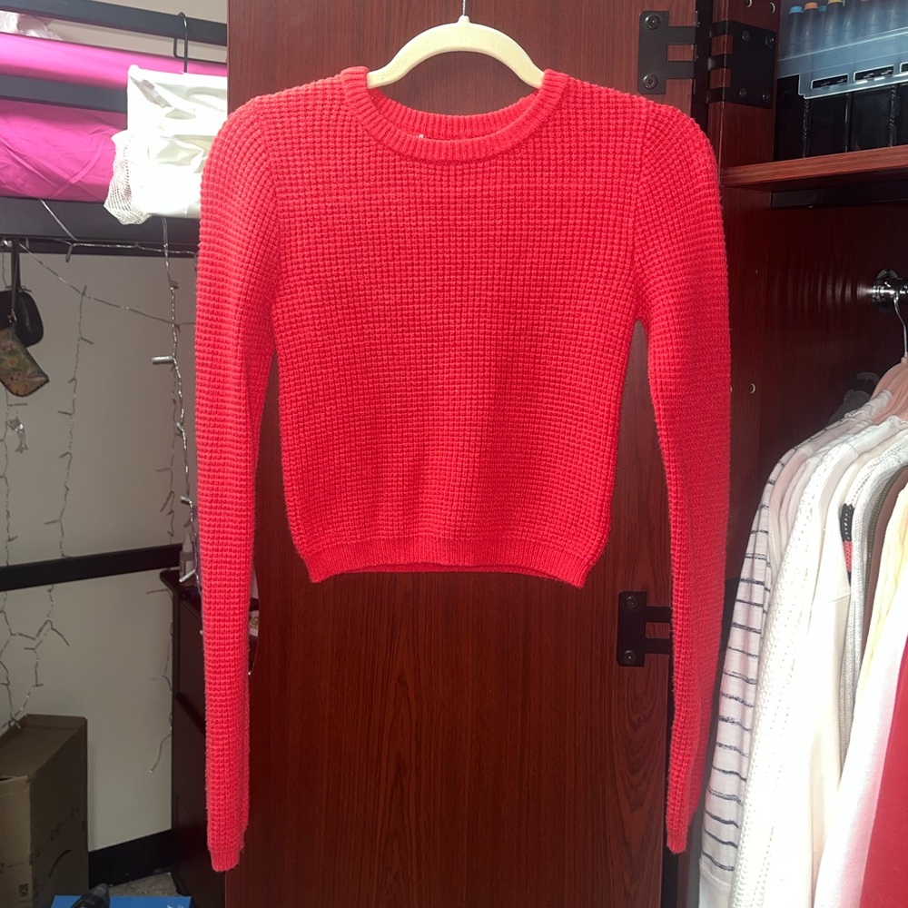 red sweater
